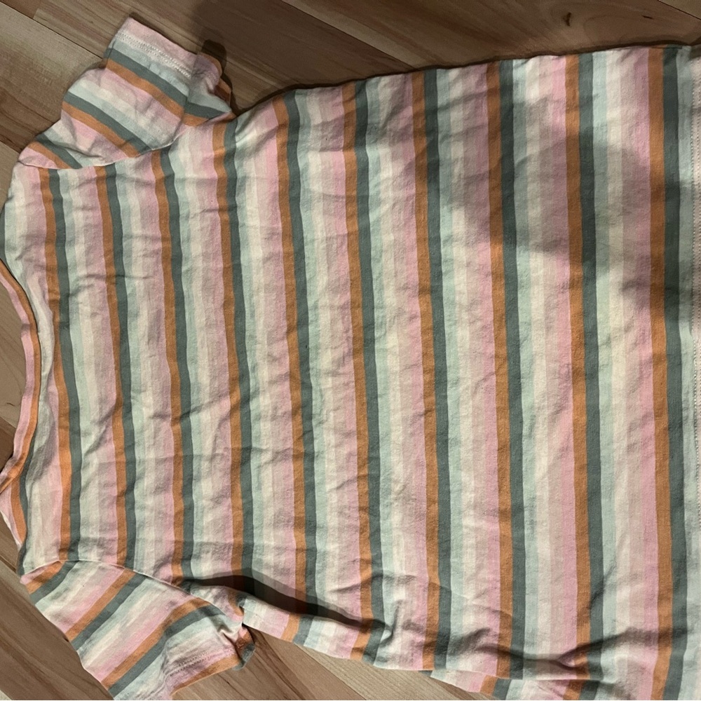 Striped American eagle tee